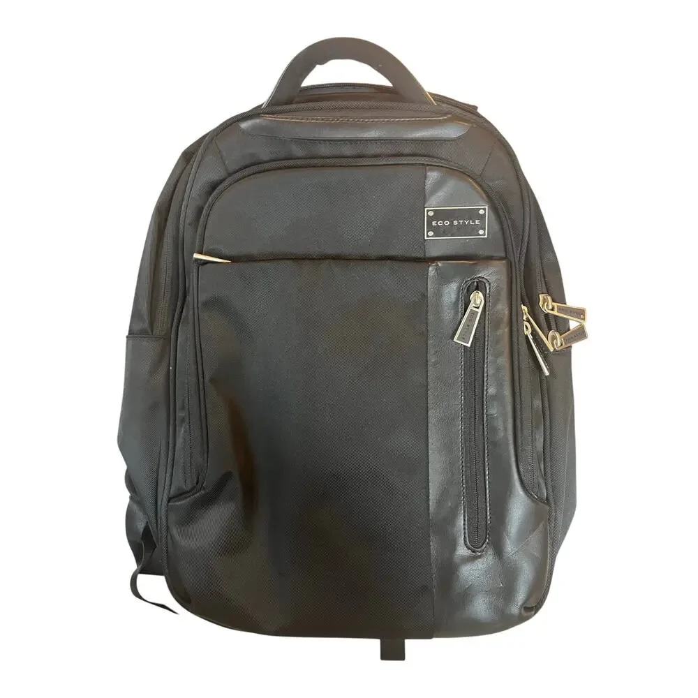 Black ECO STYLE Laptop Backpack